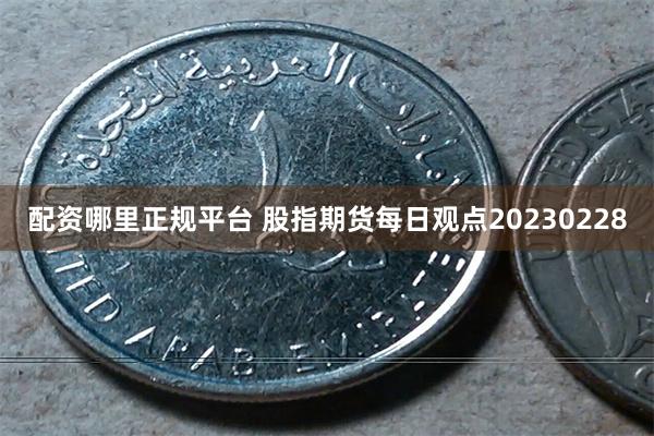 配资哪里正规平台 股指期货每日观点20230228