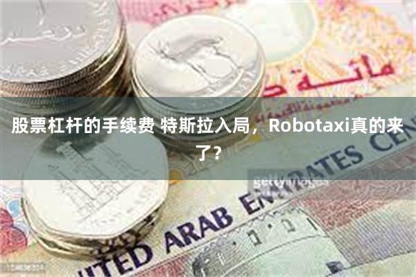 股票杠杆的手续费 特斯拉入局，Robotaxi真的来了？