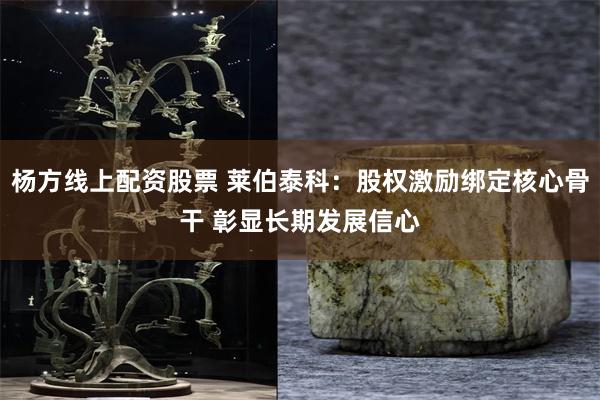 杨方线上配资股票 莱伯泰科：股权激励绑定核心骨干 彰显长期发展信心